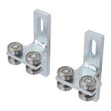 2PCS 4 Wheel Trolley Assemlly T Type Alloy Steel Bearing Trolley Assembly for 1‑5/8in Taller Strut Channel - Rear View