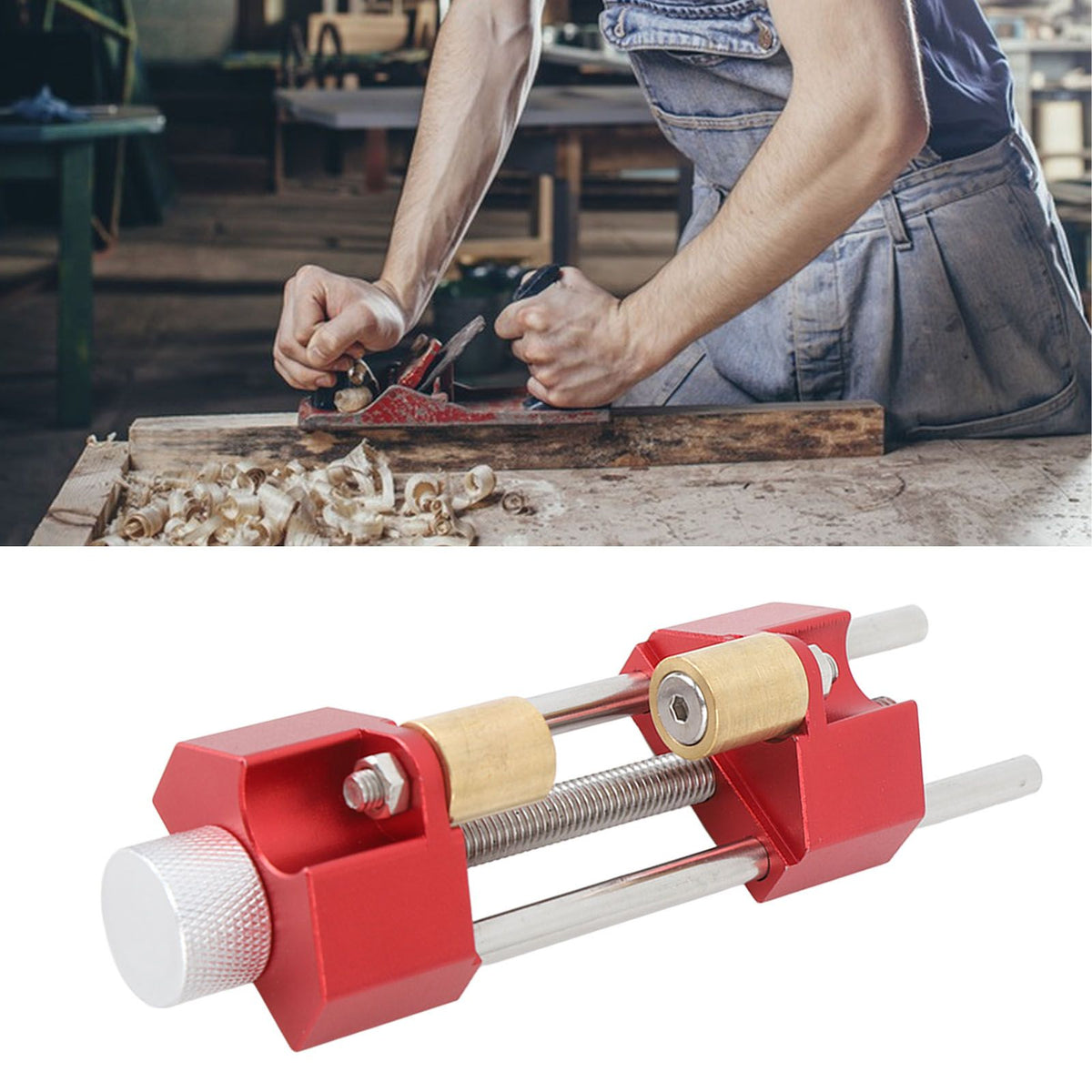 Honing Guide Sharpener Aluminum Alloy Angles Fixed Sharpening Jig for Woodworking Chisels