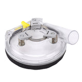 Dust Shroud Kit Transparent ABS Dry Grinding Dust Cover for 4in to 5in Angle Grinders Wet Polisher - Front View