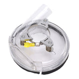 Dust Shroud Kit Transparent ABS Dry Grinding Dust Cover for 4in to 5in Angle Grinders Wet Polisher - 45-Degree Angle