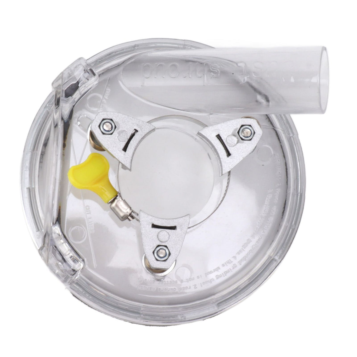 Dust Shroud Kit Transparent ABS Dry Grinding Dust Cover for 4in to 5in Angle Grinders Wet Polisher