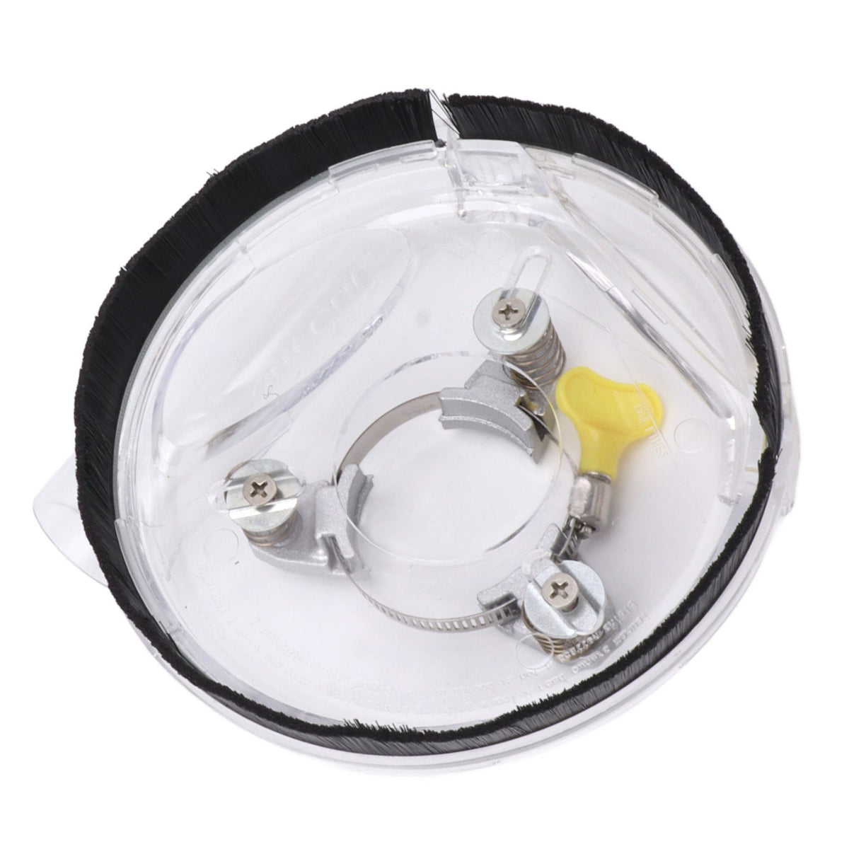 Dust Shroud Kit Transparent ABS Dry Grinding Dust Cover for 4in to 5in Angle Grinders Wet Polisher