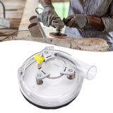Dust Shroud Kit Transparent ABS Dry Grinding Dust Cover for 4in to 5in Angle Grinders Wet Polisher