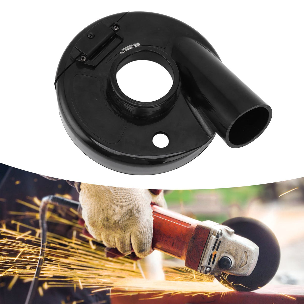 Angle Grinder Dust Cover Dust Shroud Rubber Easy Operation Elastic Dust Guard for 7in Angle Grinder
