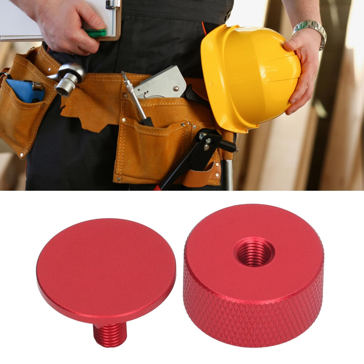 Welding Hood Pipeliner Helmet Fastener Aluminum Alloy Pipeliner Helmet Accessories Headgear Replacement Parts Red