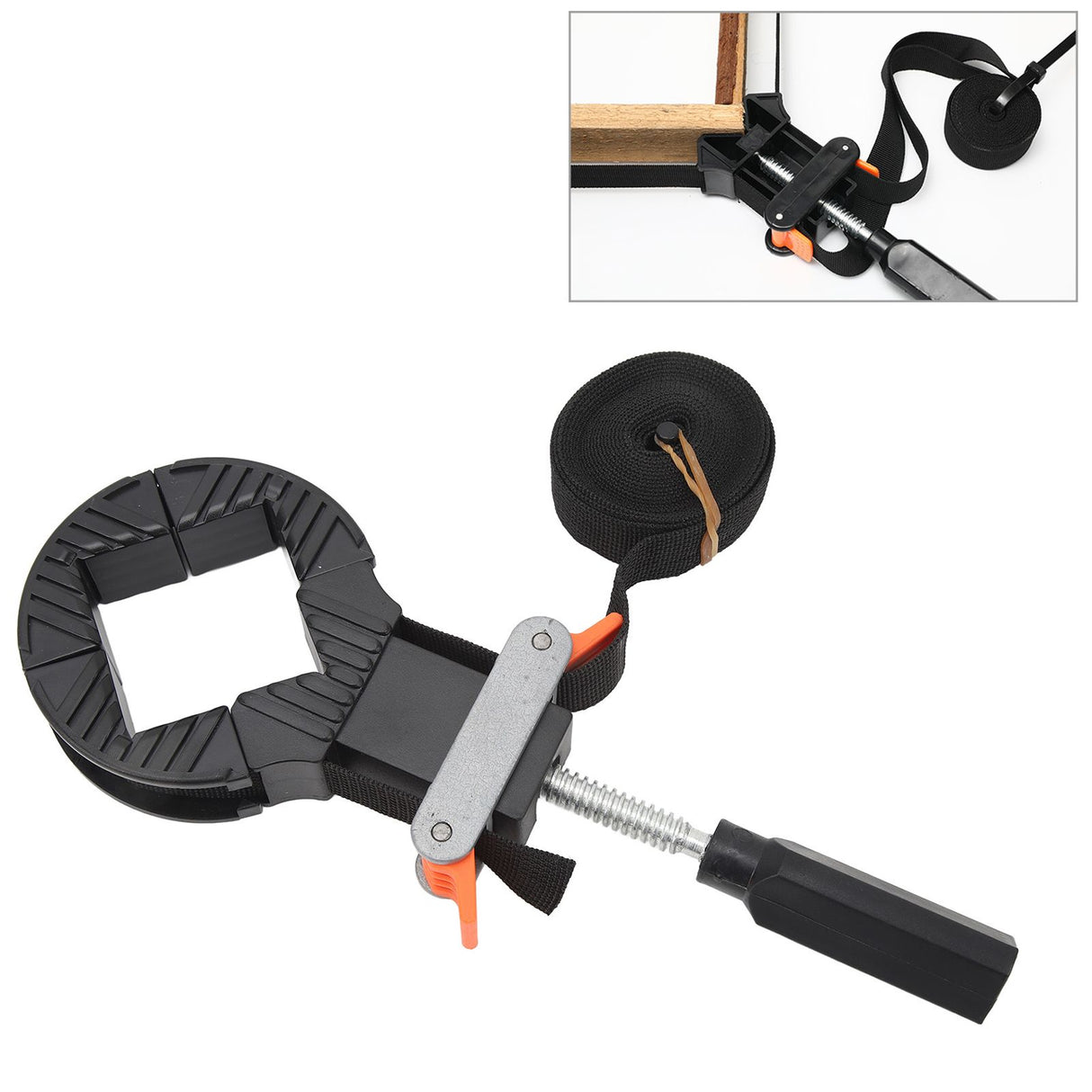 Quick Release Strap Clamp Woodworking Frame Clamping Strap Holder Adjustable Band Clamp 4m Long Strap