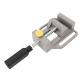 Small Drill Press Vise Aluminum Alloy Quick Release Woodworking Vise for DIY Carving Drilling Machine Tool