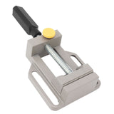 Small Drill Press Vise Aluminum Alloy Quick Release Woodworking Vise for DIY Carving Drilling Machine Tool