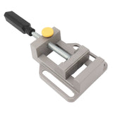 Small Drill Press Vise Aluminum Alloy Quick Release Woodworking Vise for DIY Carving Drilling Machine Tool