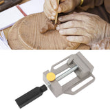 Small Drill Press Vise Aluminum Alloy Quick Release Woodworking Vise for DIY Carving Drilling Machine Tool