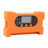 Solar Charge Controller 12V 24V Dual USB Type C Fast Charging Solar Panel Battery Regulator with LCD Display 30A - Front View