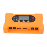 Solar Charge Controller 12V 24V Dual USB Type C Fast Charging Solar Panel Battery Regulator with LCD Display 30A