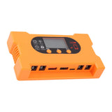 Solar Charge Controller 12V 24V Dual USB Type C Fast Charging Solar Panel Battery Regulator with LCD Display 30A