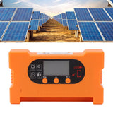 Solar Charge Controller 12V 24V Dual USB Type C Fast Charging Solar Panel Battery Regulator with LCD Display 30A