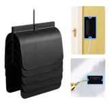 5Pcs Electrical Outlet Marker for Drywall Installation Wire Protection Drywall Marking Tool for Electrical Outlets Black