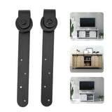 Barn Door Hardware Kit Sliding Barn Wooden Door Hardware Mini Barn Door Track for Single Double Bypass Door