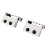 Barn Door Stopper White Sliding Barn Door Hardware Accessories with Hex Wrench for Bedroom Kitchen Living Room - Front View