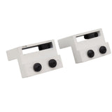Barn Door Stopper White Sliding Barn Door Hardware Accessories with Hex Wrench for Bedroom Kitchen Living Room - Top-Down View