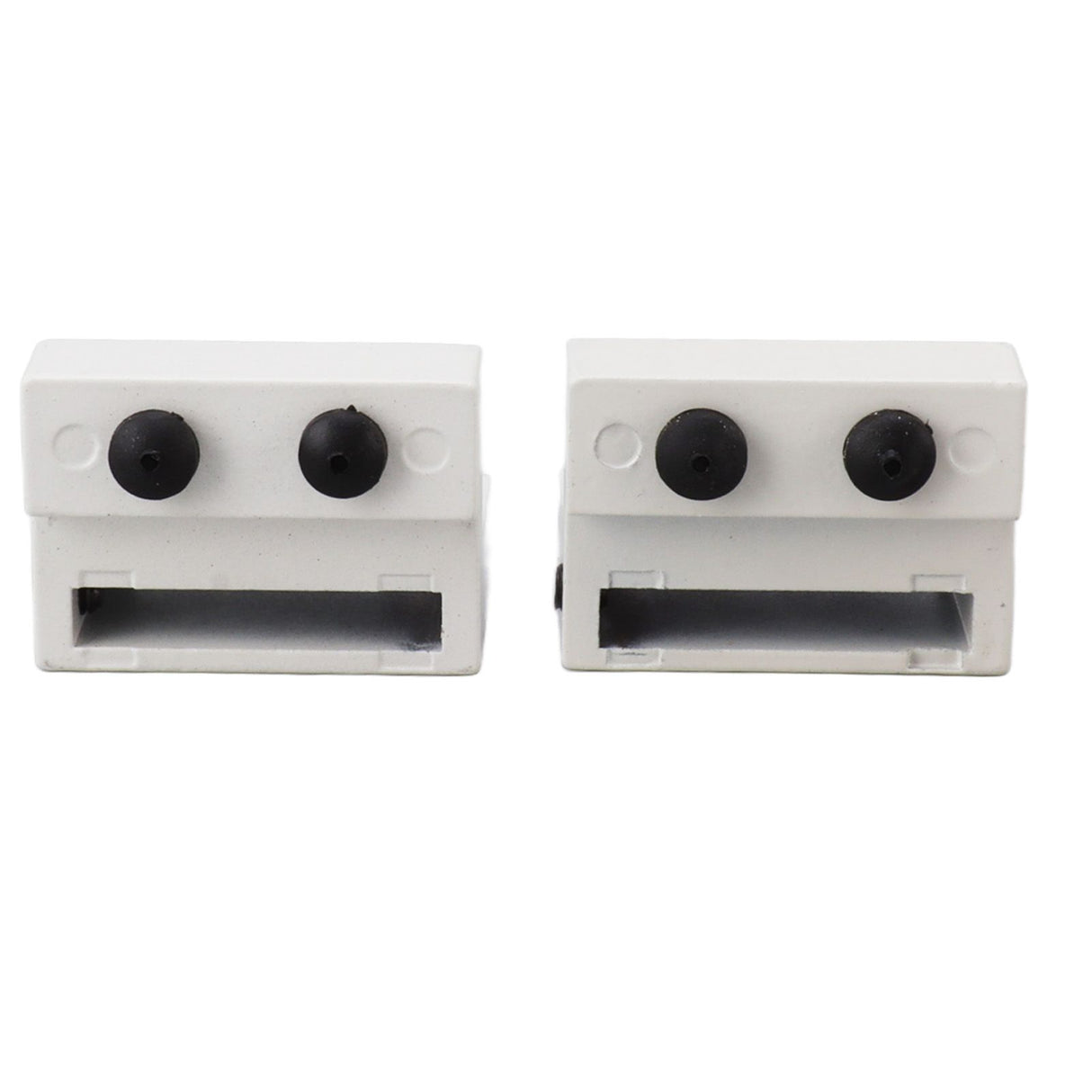 Barn Door Stopper White Sliding Barn Door Hardware Accessories with Hex Wrench for Bedroom Kitchen Living Room