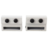 Barn Door Stopper White Sliding Barn Door Hardware Accessories with Hex Wrench for Bedroom Kitchen Living Room