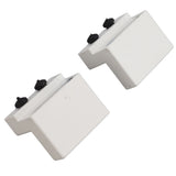 Barn Door Stopper White Sliding Barn Door Hardware Accessories with Hex Wrench for Bedroom Kitchen Living Room