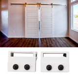 Barn Door Stopper White Sliding Barn Door Hardware Accessories with Hex Wrench for Bedroom Kitchen Living Room