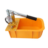Hydrostatic Pump Tester Hydraulic Manual Water Pressure Test Pump Manual Pipe Leak Detector with Gauge - Rear View