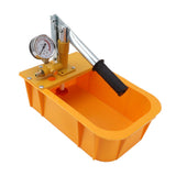 Hydrostatic Pump Tester Hydraulic Manual Water Pressure Test Pump Manual Pipe Leak Detector with Gauge - Close-Up Angle