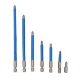 Electric Cross Drill Bit Set High Hardness Alloy Steel Magnetic Anti Slip Screwdriver Bit