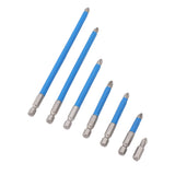 Electric Cross Drill Bit Set High Hardness Alloy Steel Magnetic Anti Slip Screwdriver Bit - Front View