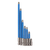 Electric Cross Drill Bit Set High Hardness Alloy Steel Magnetic Anti Slip Screwdriver Bit