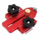 Woodworking Table Saw Jig Aluminum Alloy Router Table Band Saw Jig Guide for Repeat Narrow Strip Cuts - Top-Down View