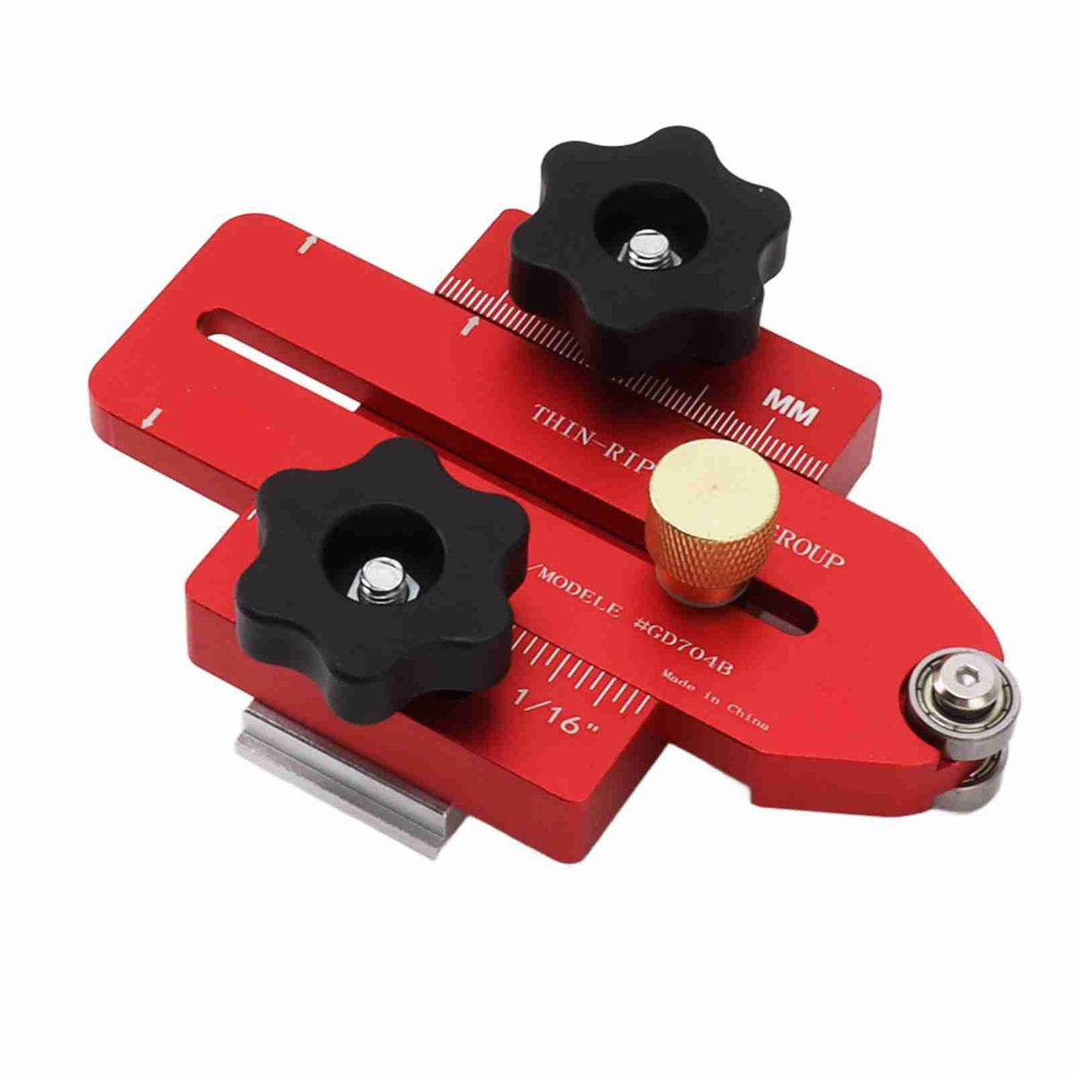 Woodworking Table Saw Jig Aluminum Alloy Router Table Band Saw Jig Guide for Repeat Narrow Strip Cuts