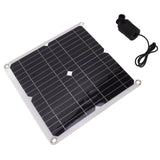 Solar Water Pump Kit 50W Solar Panel 22W Water Fountain Pump with Battery Box Timing Controller DC12V