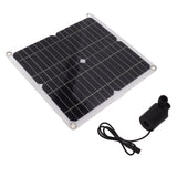 Solar Water Pump Kit 50W Solar Panel 22W Water Fountain Pump with Battery Box Timing Controller DC12V