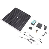 Solar Water Pump Kit 50W Solar Panel 22W Water Fountain Pump with Battery Box Timing Controller DC12V