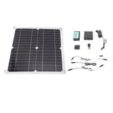 Solar Water Pump Kit 50W Solar Panel 22W Water Fountain Pump with Battery Box Timing Controller DC12V - Low Angle