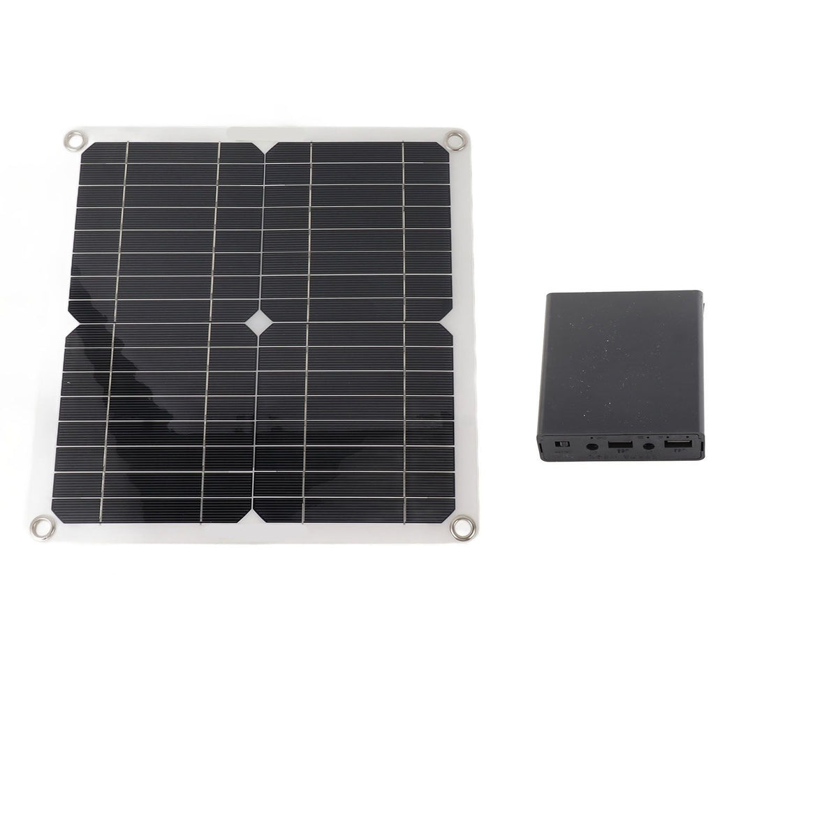 Solar Water Pump Kit 50W Solar Panel 22W Water Fountain Pump with Battery Box Timing Controller DC12V