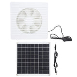 Solar Panel Powered Fan Maintain Air Circulation 6 Blades 15W Solar Panel Exhaust Fan for Chicken Coops Greenhouses 8 in