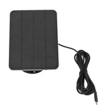 5W Solar Panel Solar Cell Wall Mount with Bracket 3m Phone Charger Cable Soalr Power System for Home Security Camera - Front View