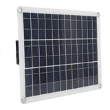 15W 12V Solar Charging Panel Professional Efficient Monocrystalline Silicon Solar Panel for Surveillance Camera Doorbell - Close-Up Angle