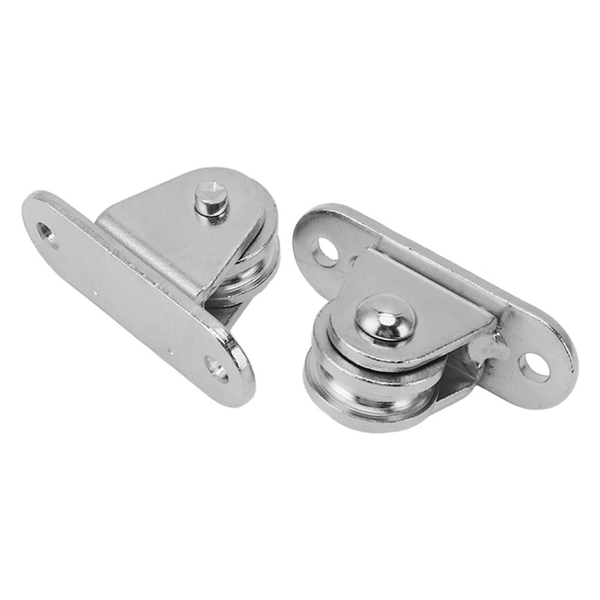 Small Pulley Block Stainless Steel Silent Pulley Roller Wall Mounted Fixed Pulley for DIY Equipment Wire Rope Rail Sliding Gate 2PCS