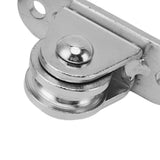 Small Pulley Block Stainless Steel Silent Pulley Roller Wall Mounted Fixed Pulley for DIY Equipment Wire Rope Rail Sliding Gate 2PCS