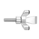 Stainless Steel Adjustable Portable Door Security Lock Travel Door Entry Safety Lock for Home Hotel Apartment College Dorm Silver - Top-Down View