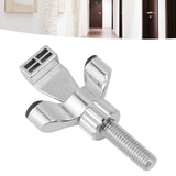 Stainless Steel Adjustable Portable Door Security Lock Travel Door Entry Safety Lock for Home Hotel Apartment College Dorm Silver - Extra Image