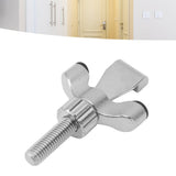 Stainless Steel Adjustable Portable Door Security Lock Travel Door Entry Safety Lock for Home Hotel Apartment College Dorm Silver - Extra Image