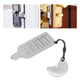 Travel Door Stop Lock Portable Home Security Extra Door Locker for Dormitory Hotel Apartment - Extra Image