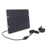 Solar Fountain 6V 10W Bird Bath Fountain USB Interface with Water Pump Solar Water Fountain for Patio Garden Bird Bath