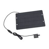 Solar Water Fountain Pump Set 6V 10W USB Solar Fountain Water Pump for Bird Bath Garden Backyard Pool - Side View