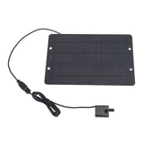 Solar Water Fountain Pump Set 6V 10W USB Solar Fountain Water Pump for Bird Bath Garden Backyard Pool - Top-Down View